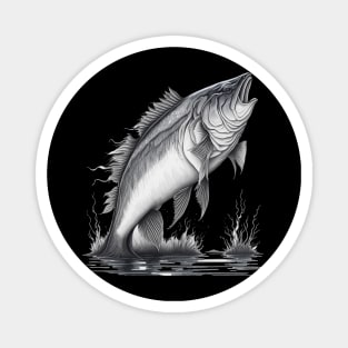 Largemouth Bass Fishing Magnet
